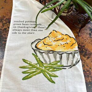 Thanksgiving Dinner Mud Pie Dish Towel